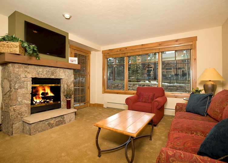 Condo living room, Mountain Thunder Lodge