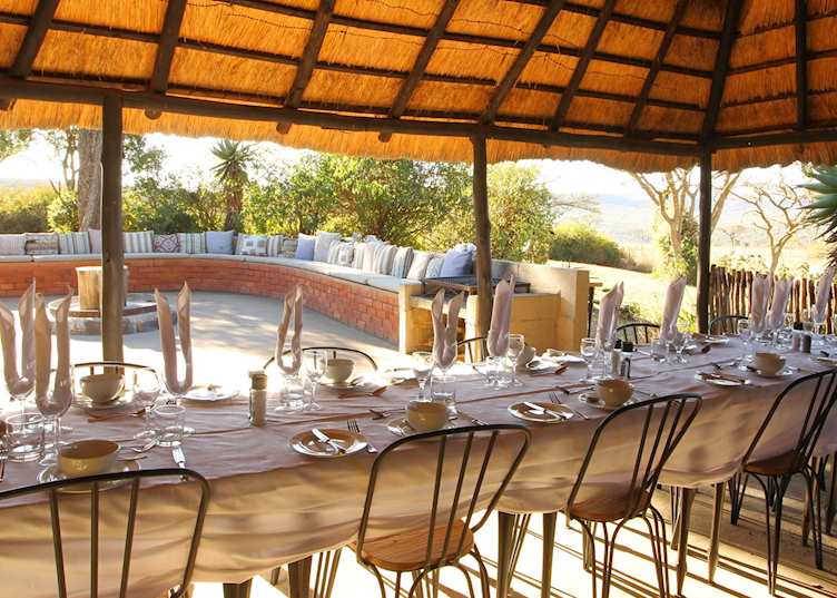 Dinner area, Fugitives' Drift Guesthouse