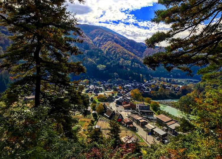 Shirakawago top view