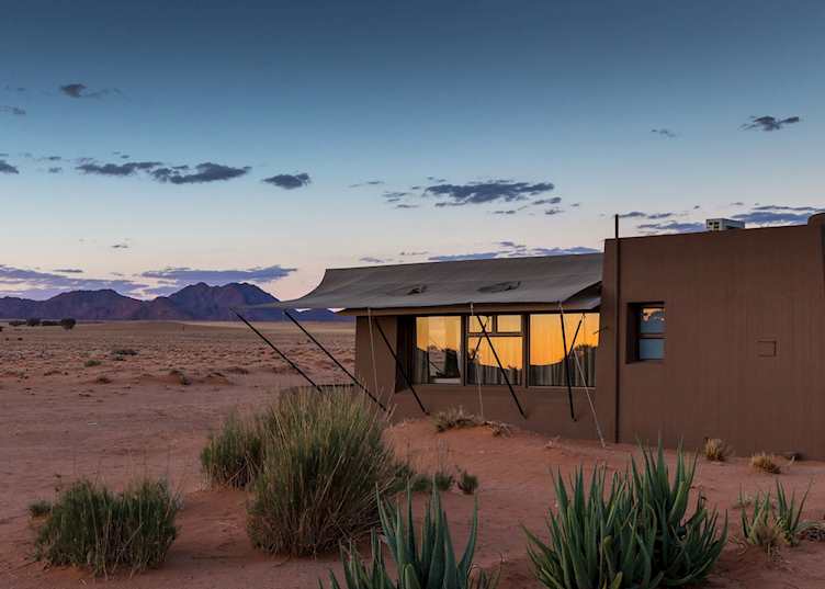 Rooms look out over the dunes, Sossusvlei Lodge