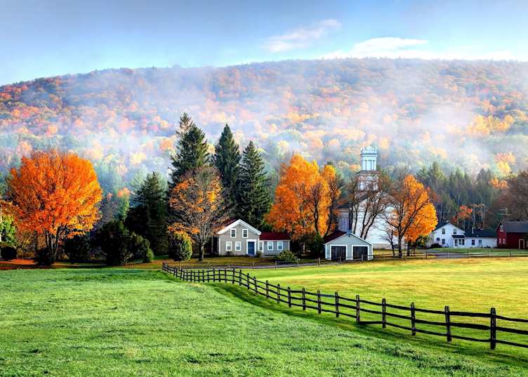 The village of Tyringham, the Berkshires