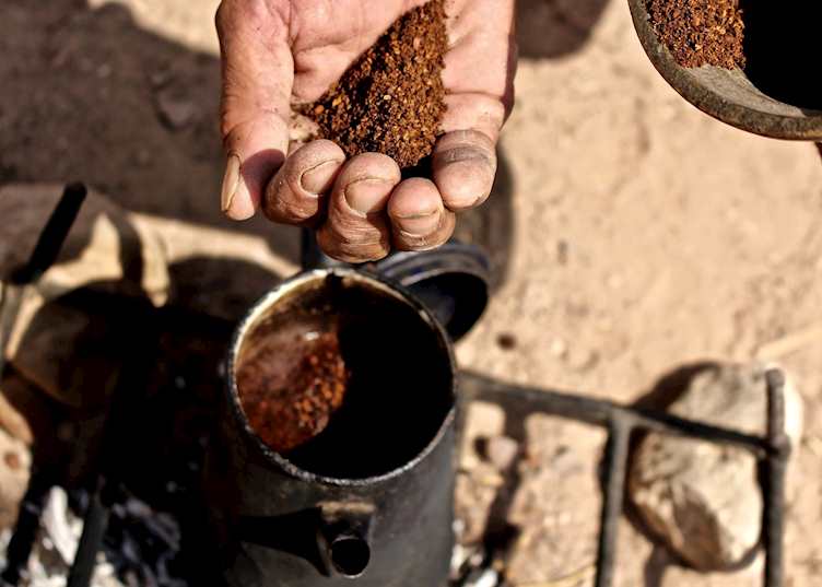 Coffee break at the Dana Nature Reserve
