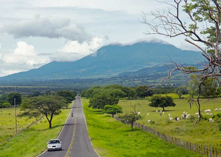 Driving through Tenorio, Costa Rica