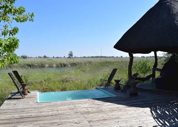 The plunge pool at Xakanaxa Camp