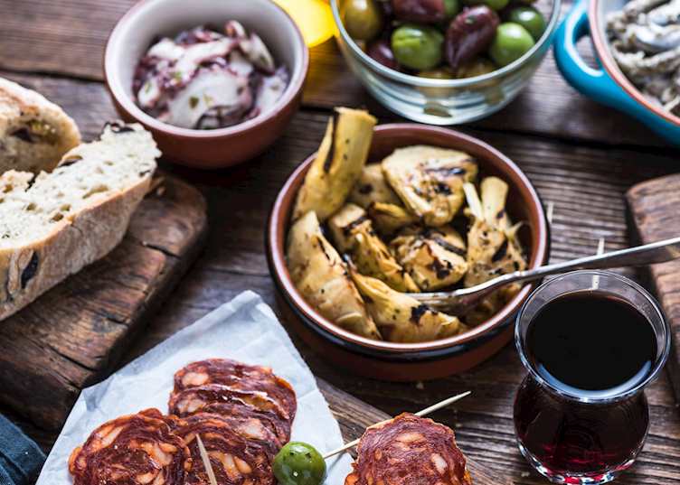 Assorted tapas