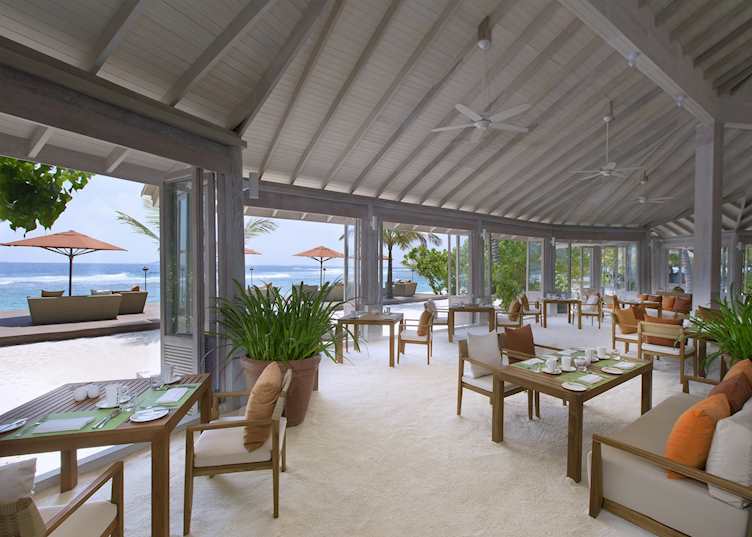 73 Degrees restaurant, Anantara Veli Maldives Resort, Maldive Island