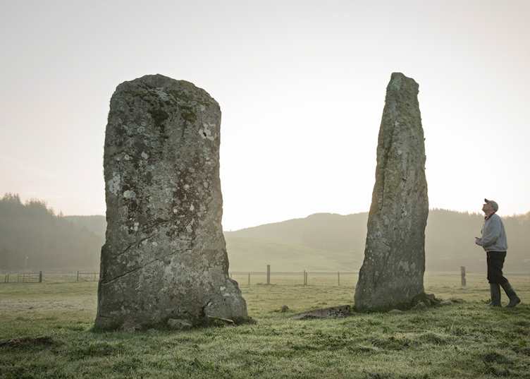 Standing stones in Kilmartin Glen