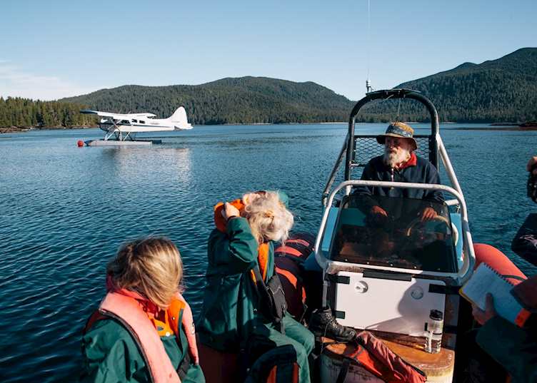 Seaplane and Zodiac Transportation to SGang Gwaay from Ocean House