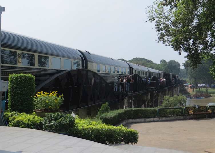 Eastern & Oriental Express on Bridge over the River Kwai