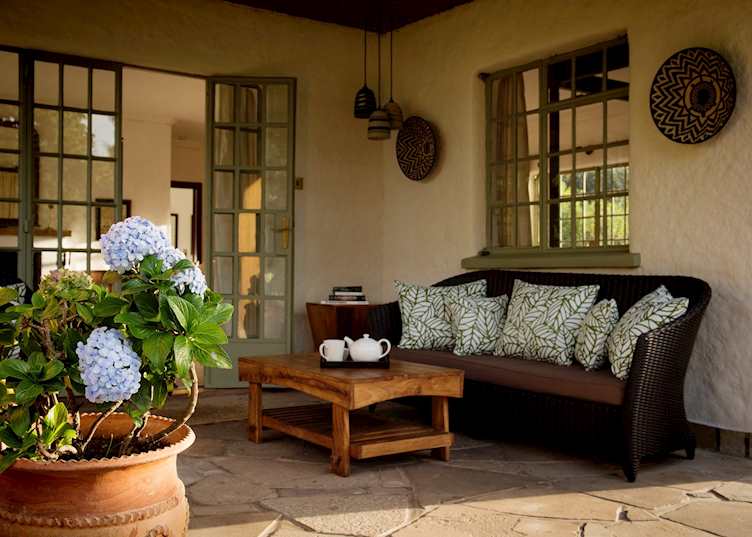 Terrace at Sabyinyo Silverback Lodge