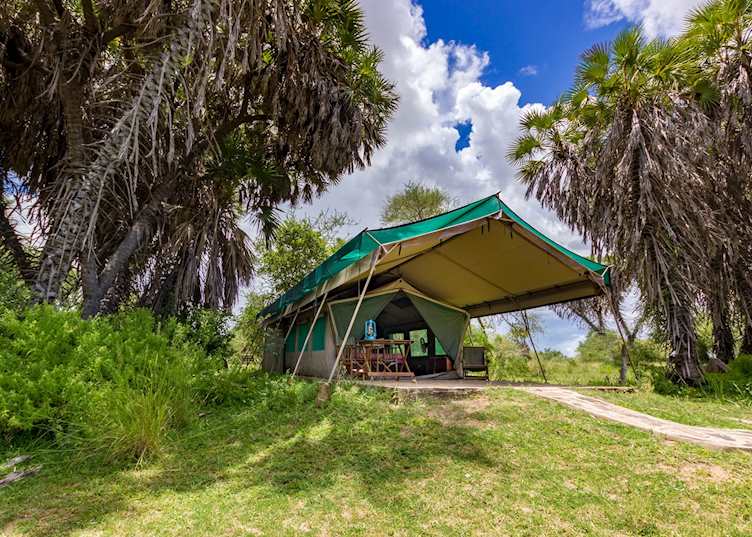 Tent at Lake Manze Camp 