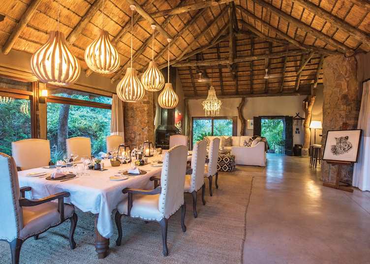 Leopard Hills Private Game Reserve, dining area