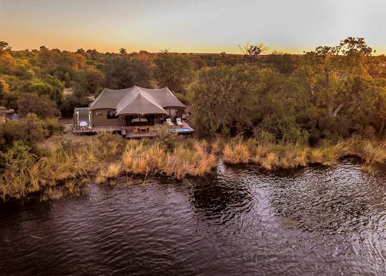 Luxury suite at Old Drift Lodge, Zambezi National Park