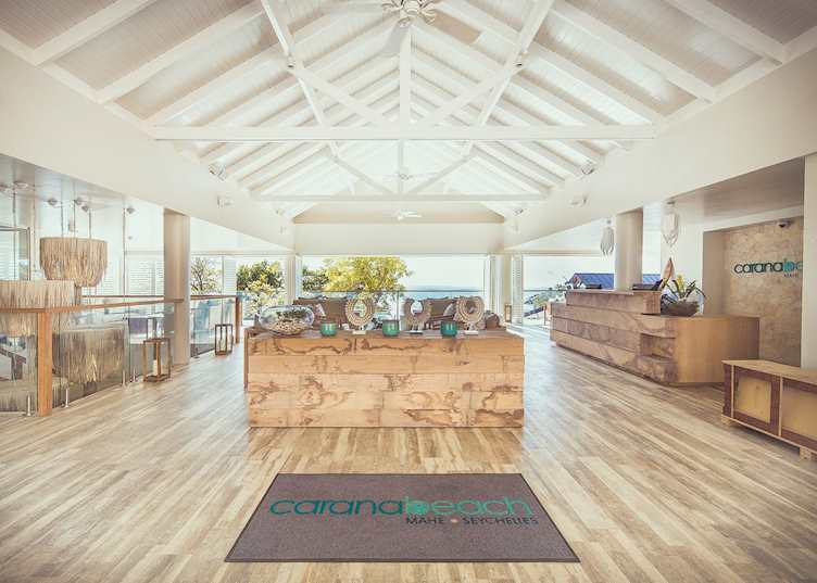 Reception, Carana Beach Hotel, Mahé