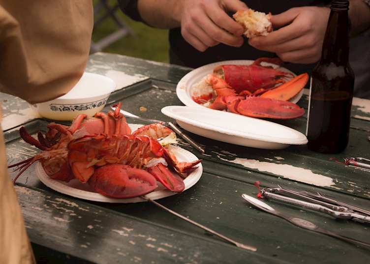 Lobster dinner, Nova Scotia
