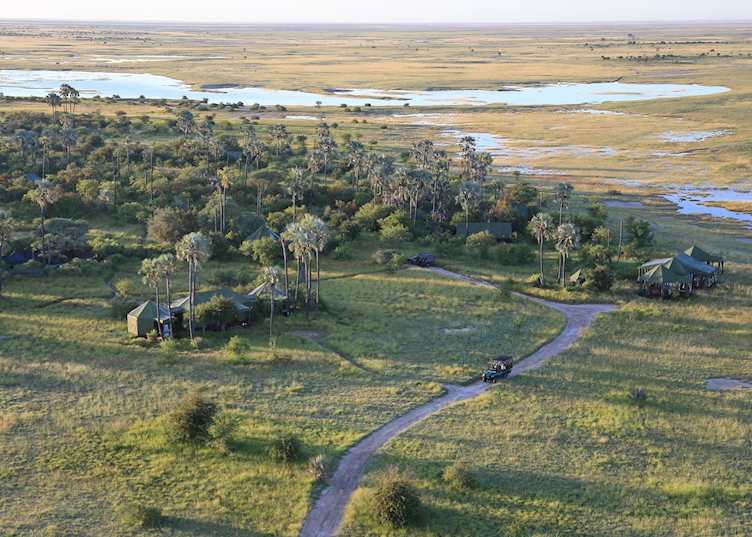 Jack's Camp from the air