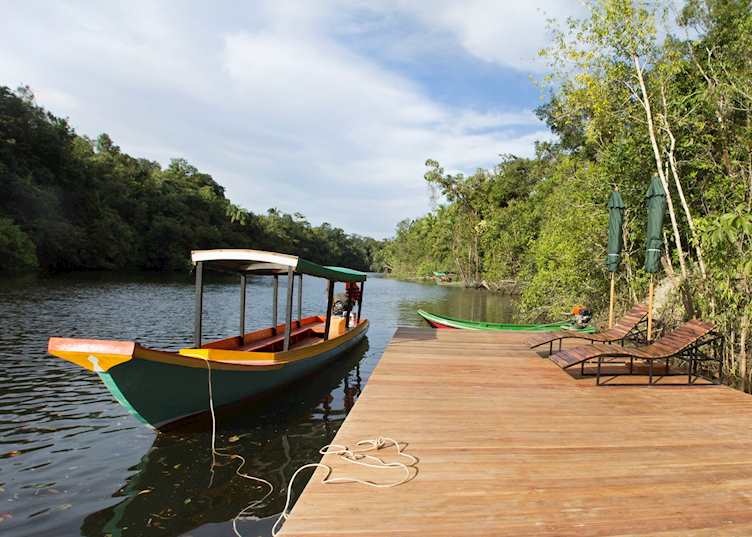 Arrival pier, Cardamom Tented Camp
