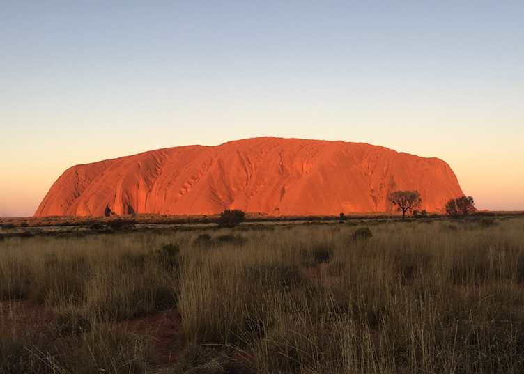 Sunset at Uluru 