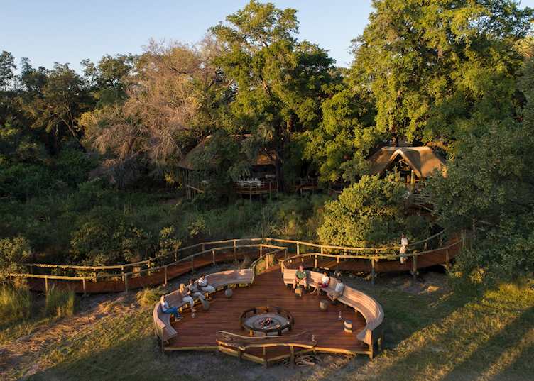 Camp Moremi from above
