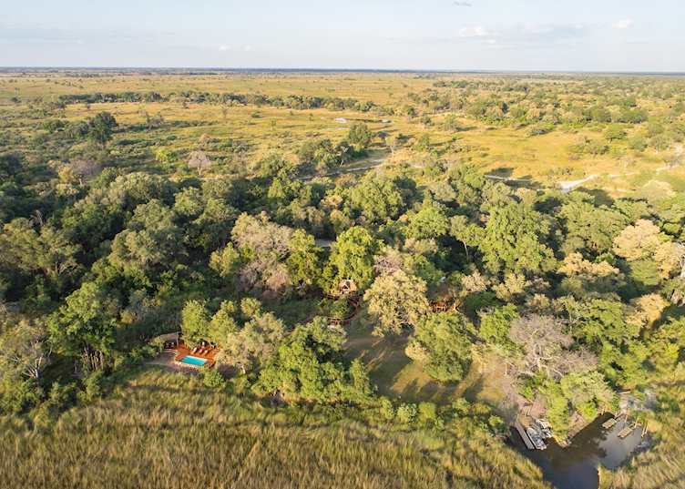 Camp Moremi from above