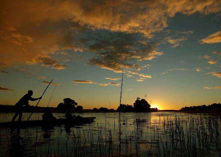 Sunset mokoro trip