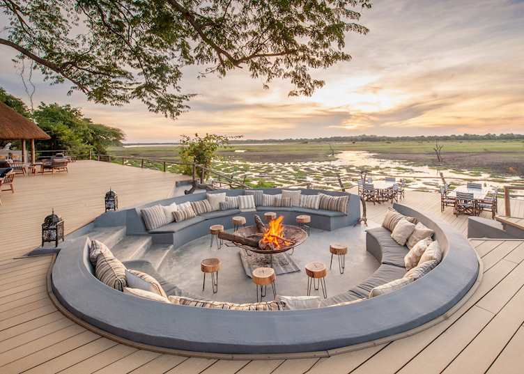 Firepit at Kafunta River Lodge, South Luangwa National Park