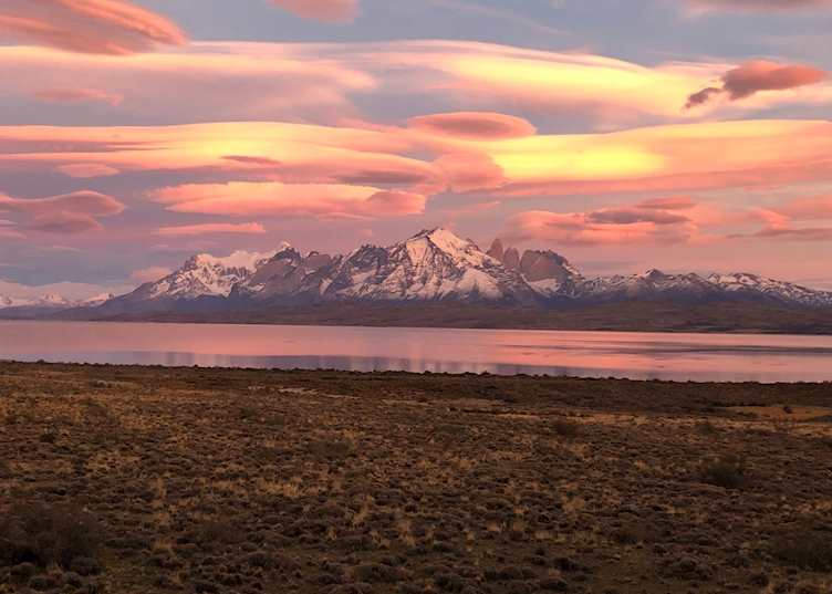 Sunrise over Torres del Paine 