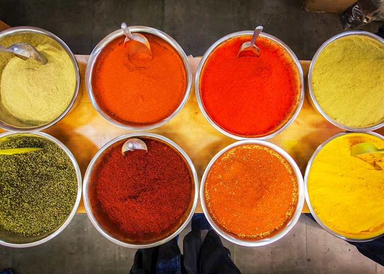 Spices at the Mahane Yehuda Market, Jerusalem