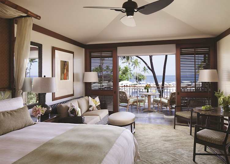 Guest room at Four Seasons Hualalai