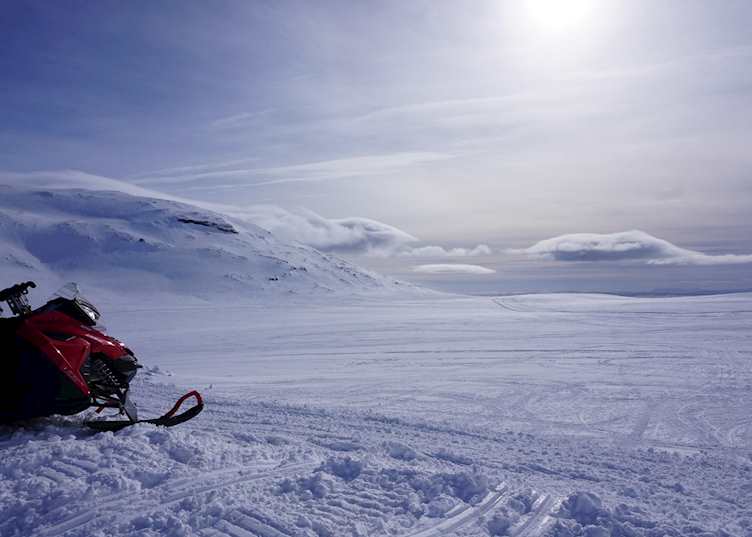 Glacier snowmobiling