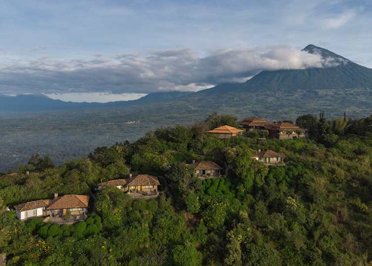 Aerial view of Virunga Lodge