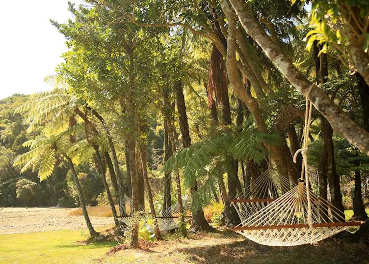 Relaxing at Furneaux Lodge