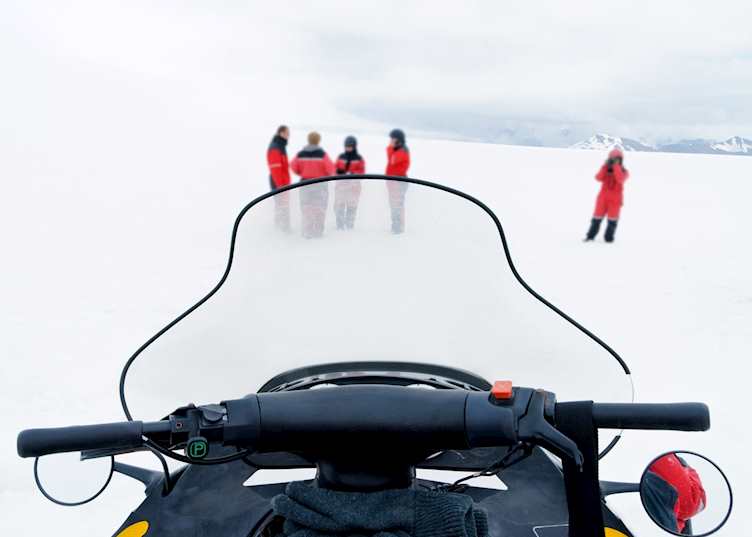 Glacier snowmobiling