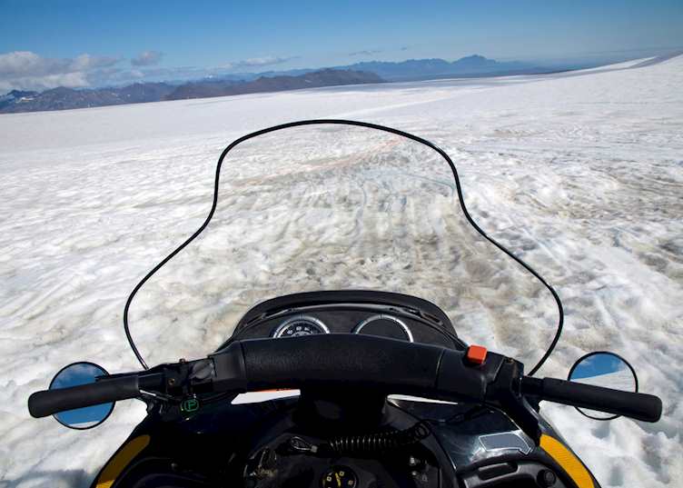 Glacier snowmobiling