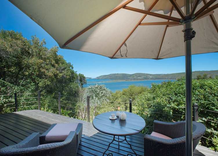 Forest suite balcony, Kanonkop House, Knysna