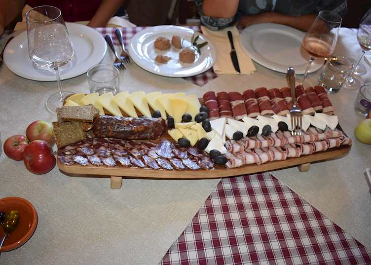 Vizzulin tasting platter, Croatia