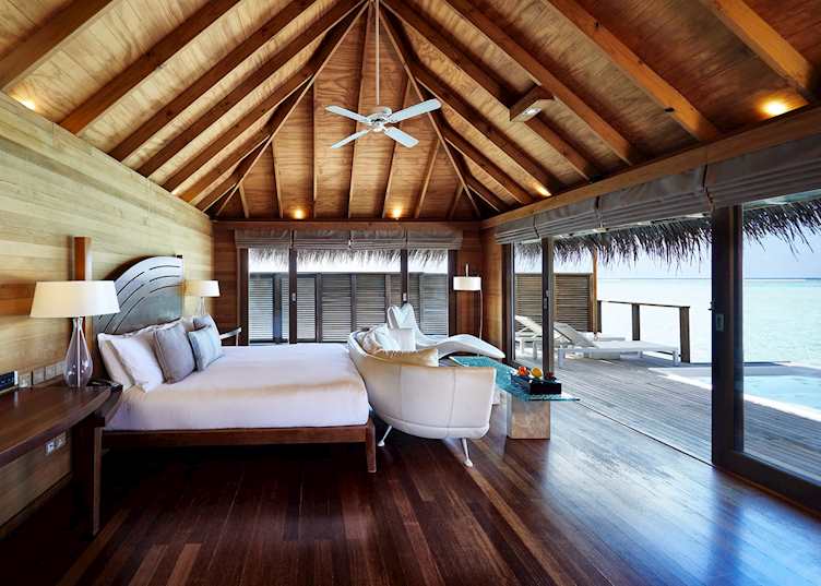 Guest room at Conrad Maldives Rangali Island