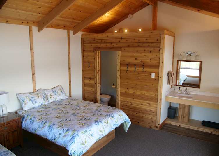 Float guest room, Berry Island Wilderness Lodge