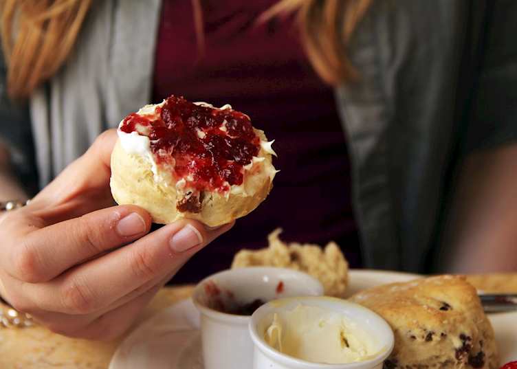 Traditional scones in Cambridge