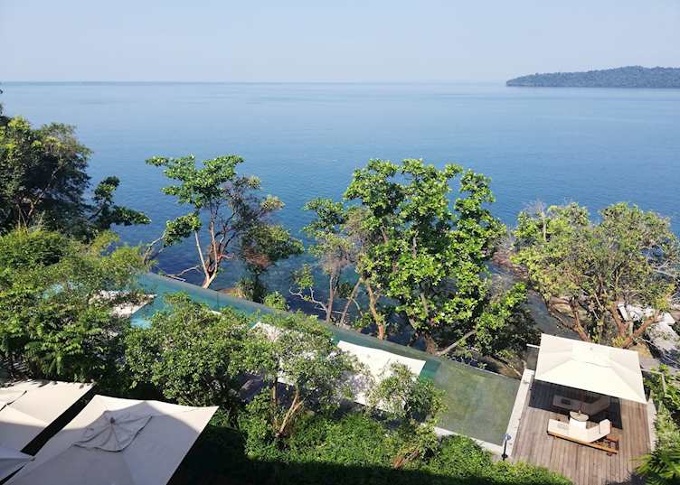Villa pool at Six Senses