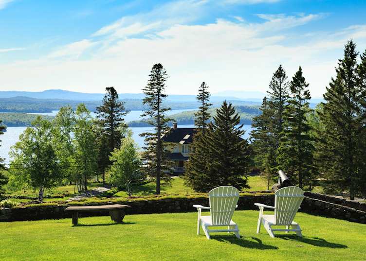 View from Blair Hill Inn over Moosehead Lake