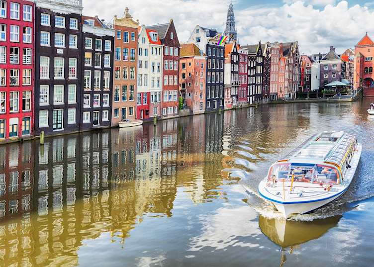 Canal cruise in Amsterdam, Netherlands