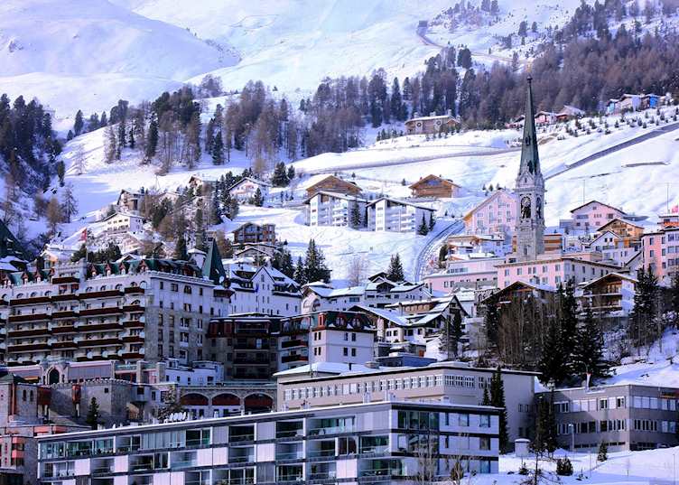 St. Moritz in the snow