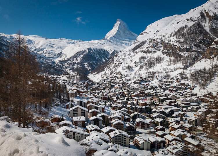 Zermatt under snow