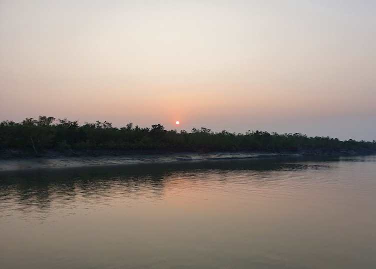 Sunset on the Sundarbans