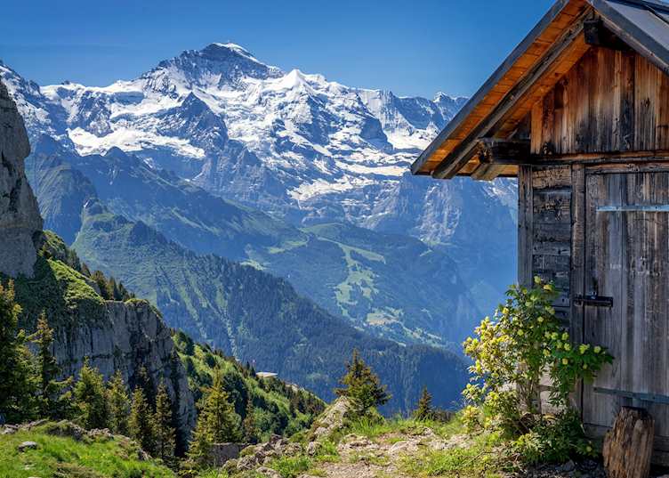 View of the Mönch, Eiger and Jungfrau
