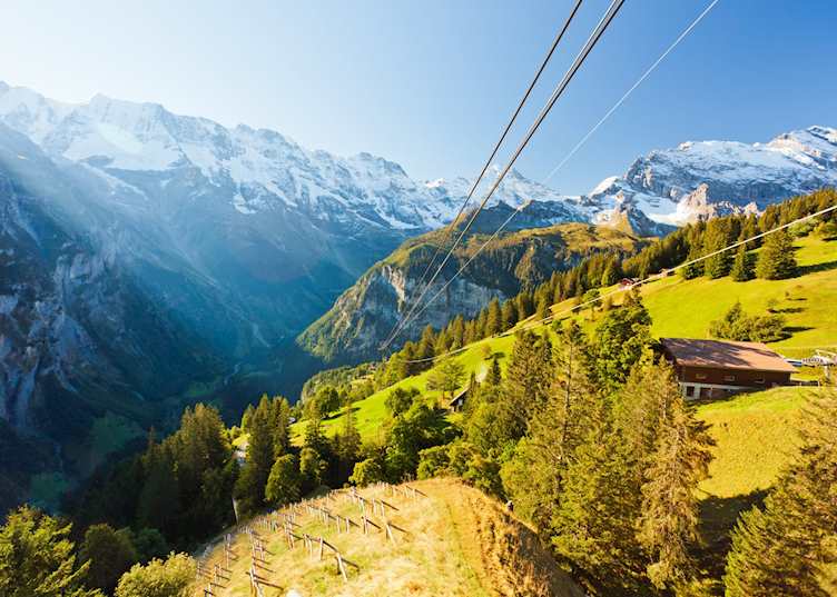 Heading up the Schilthorn