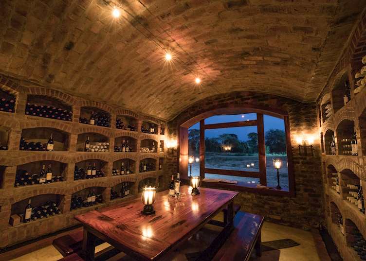 Wine cellar at Shumbalala Game Lodge, Thornybush Private Game Reserve