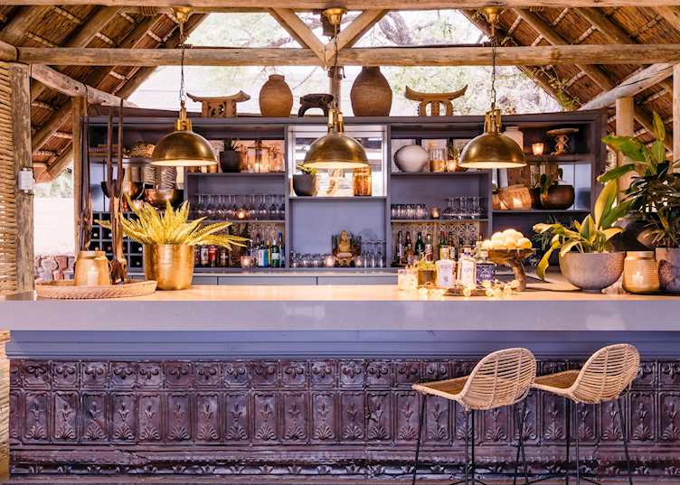 Bar area, Thornybush Game Lodge, Thornybush Private Game Reserve