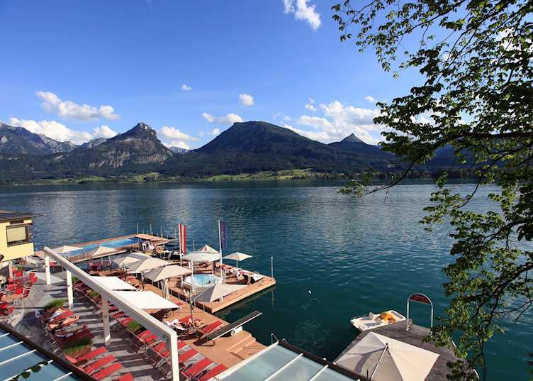 Sun terrace, Romantik Hotel Weissen Rössl